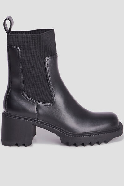 Bottines plateformes et talons noir femme