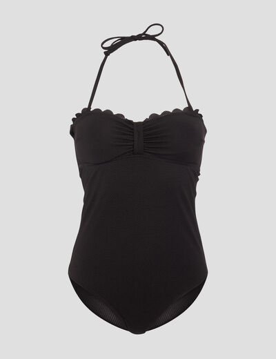 Maillot de bain une pièce noir femme
