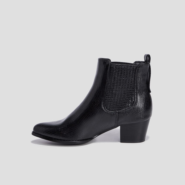bottines chelsea texturees noir femme Bottines chelsea texturées noir femme