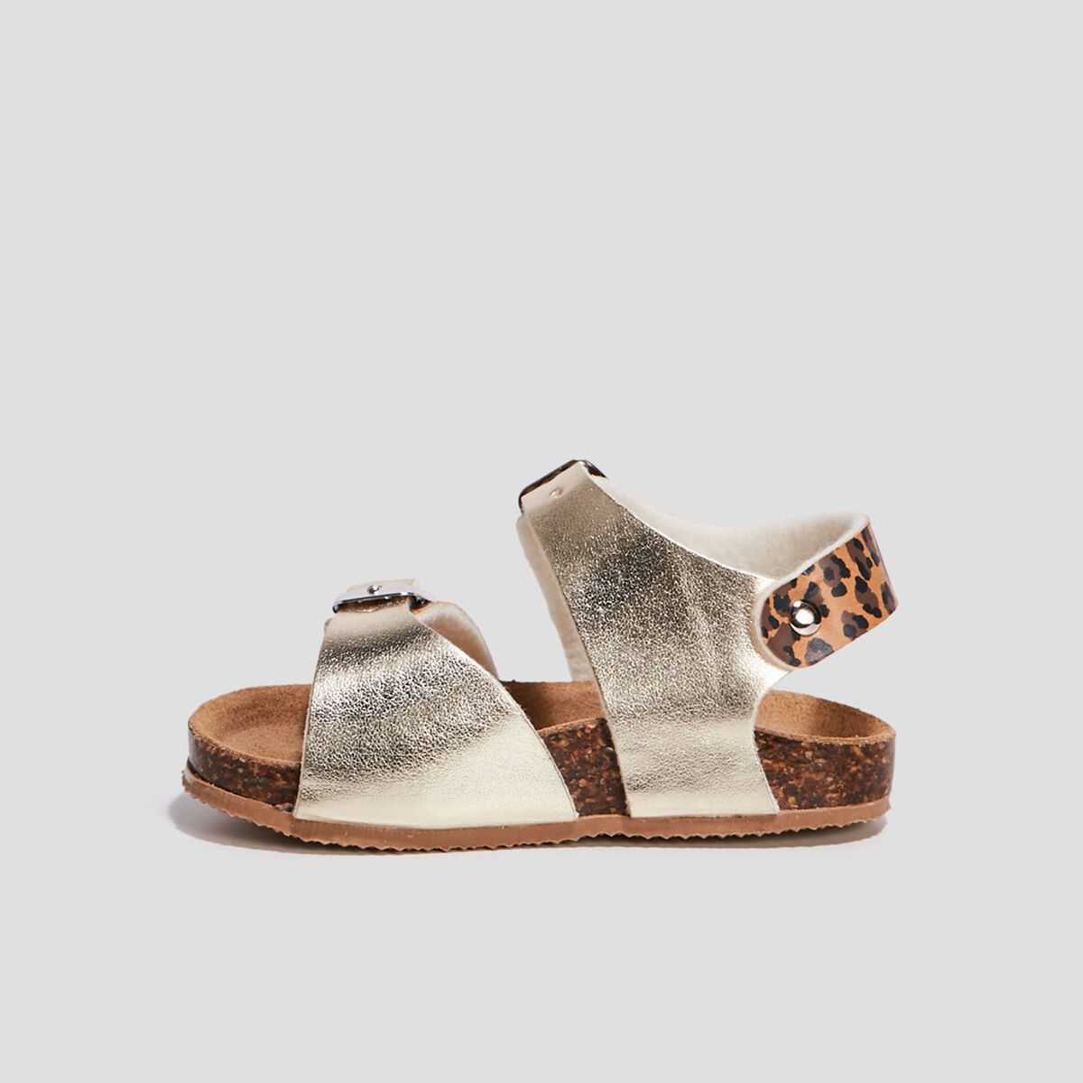 Sandales jaune or bébé fille