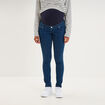 Jeans grossesse skinny avec bandeau denim stone femme maternit&eacute;