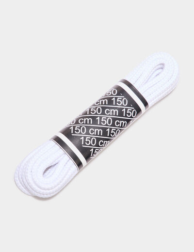 Lacet rond 150 cm Tawata blanc mixte