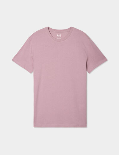 T-shirt en coton manches courtes parme homme