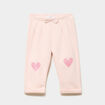 Pantalon de jogging avec pinces rose clair b&eacute;b&eacute; fille