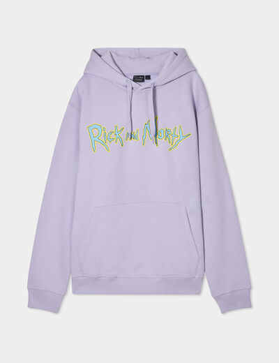 Sweat hoodie &agrave; capuche Rick et Morty parme homme