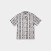 Chemise col cubain manches courtes coton taupe homme