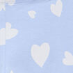 Legging taille &eacute;lastiqu&eacute;e coton bleu pastel fille