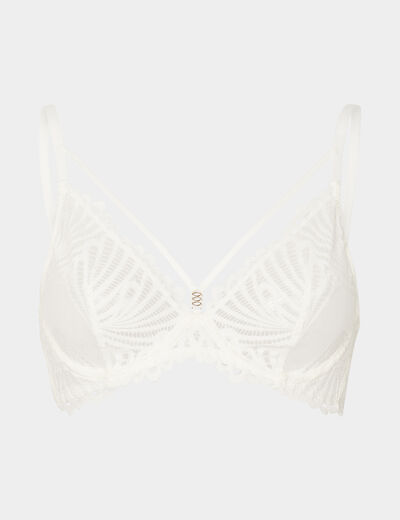 Soutien-gorge emboîtant dentelle blanc femme