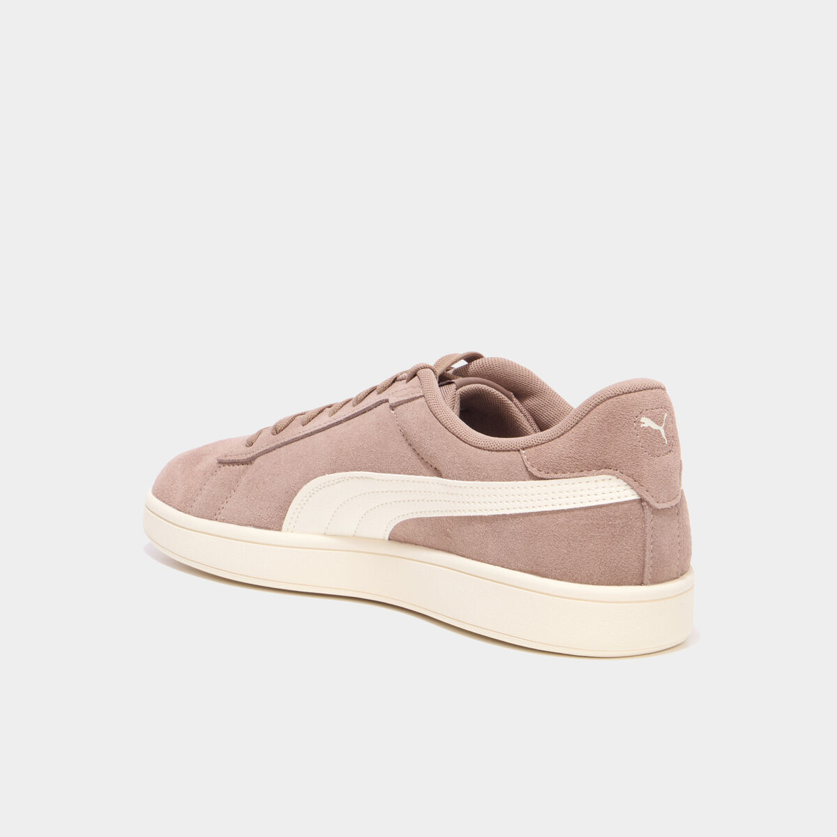 Tennis cuir su&eacute;dine Puma Smash V3 marron clair homme