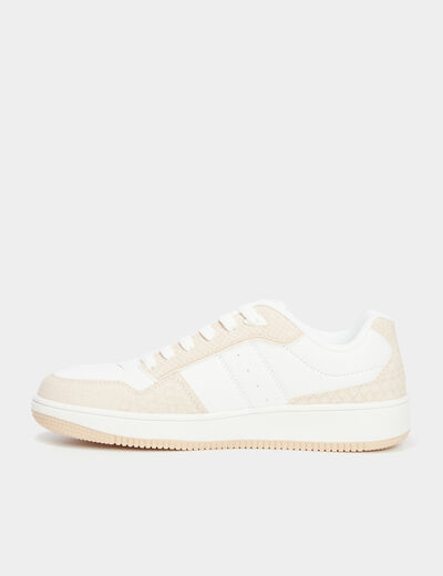 Tennis basses semelle épaisse Creeks rose femme