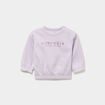 Sweat col rond manches longues parme b&eacute;b&eacute; fille