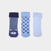 Lot 3 paires chaussettes d'intérieur bleu bébé garçon