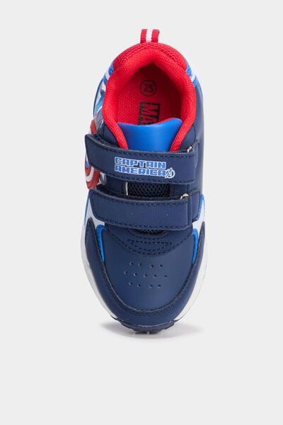 Baskets running lumineuses Marvel bleu gar&ccedil;on
