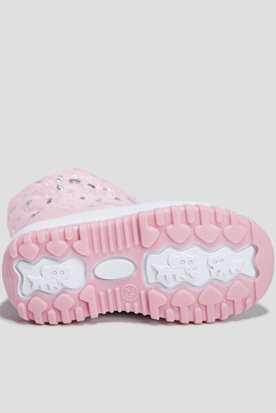 Bottes de neige rose fille