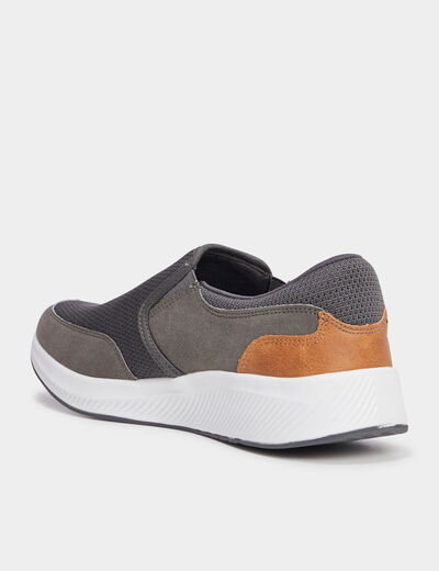 Loafers semelle épaisse gris homme