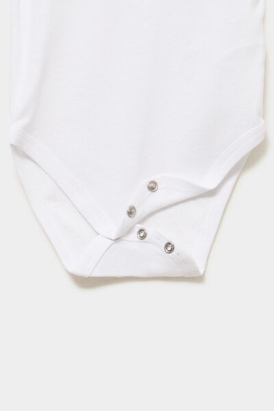 Lot 3 bodies US coton manches courtes blanc b&eacute;b&eacute;