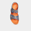 Semelles à scratchs Kickers Summerkro bleu marine garçon