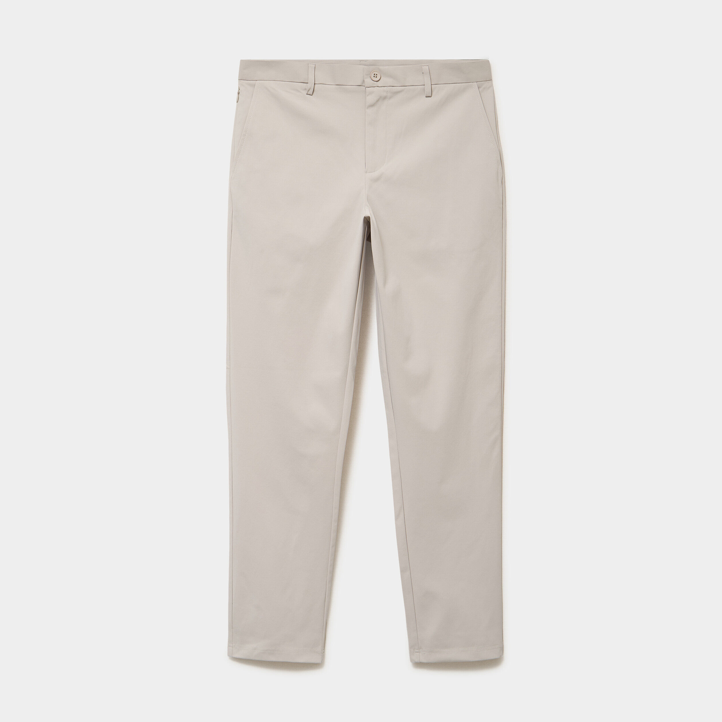 Pantalon chino slim sans repassage gris clair homme LH