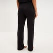 Pantalon fluide taille &eacute;lastiqu&eacute;e noir femme