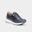 Baskets running zipp&eacute;es bleu marine femme