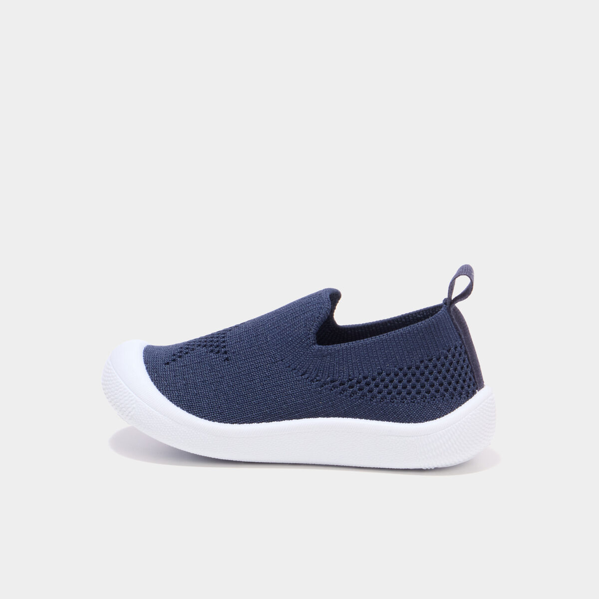 Baskets bout renforc&eacute; &agrave; semelle souple bleu marine b&eacute;b&eacute; gar&ccedil;on