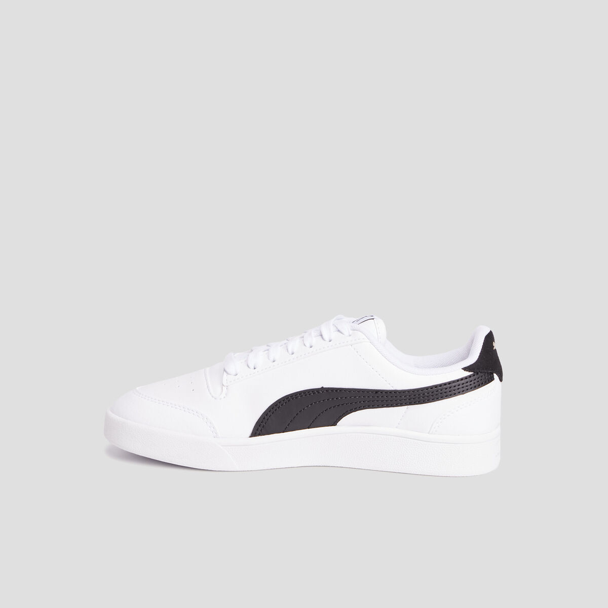 Tennis à lacets Puma Shuffle blanc garçon