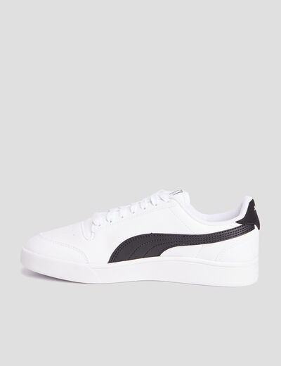 Tennis à lacets Puma Shuffle blanc garçon
