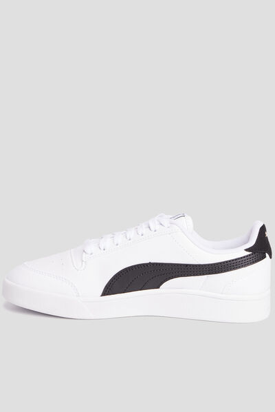 Tennis à lacets Puma Shuffle blanc garçon
