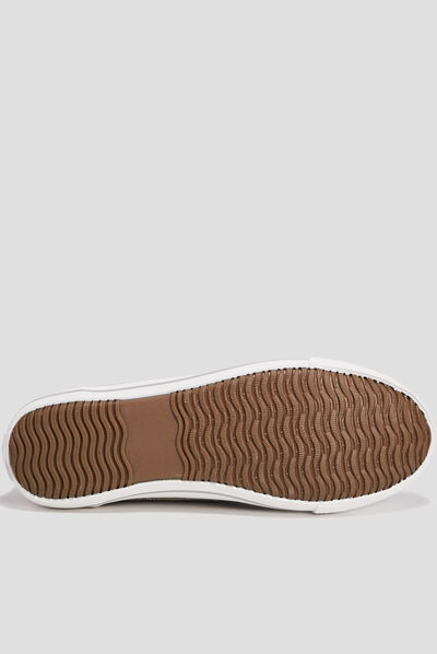 Tennis en toile à lacets Creeks beige homme