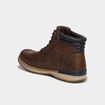 Bottines avec lacets marron homme