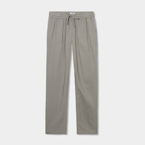 pantalon droit 78eme lin melange vert kaki femme Pantalon droit 7/8ème lin mélangé vert kaki femme