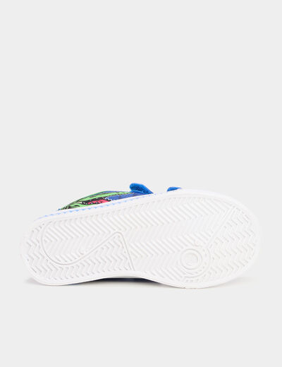 Tennis basses semelles lumineuses bleu marine garçon