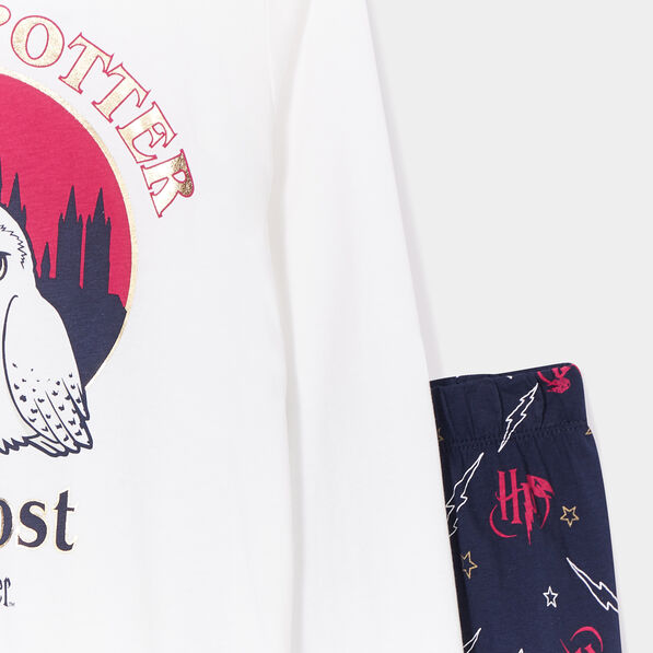 ensemble pyjama harry potter owl post blanc fille Ensemble pyjama Harry Potter Owl Post blanc fille