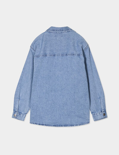 Ensemble chemise et t-shirt coton Creeks denim triple stone garçon