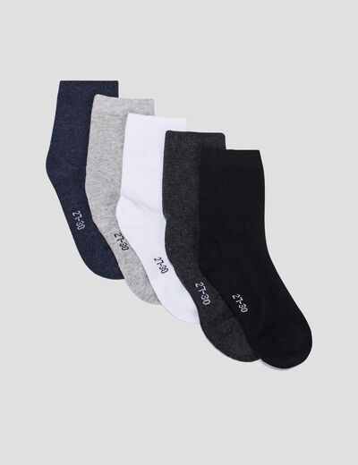 Lot 5 paires de chaussettes multicolore bébé