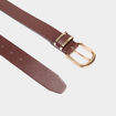 Ceinture avec boucle marron fonc&eacute; femme