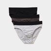 Lot 3 slips gris homme