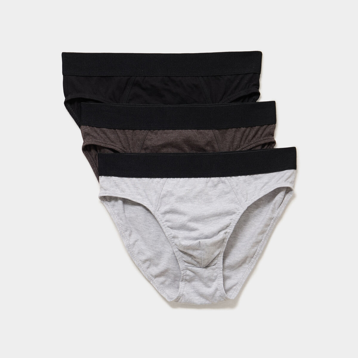 Lot 3 slips gris homme