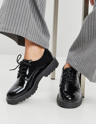 Derbies vernies Liberto noir femme