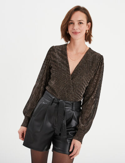Body col cache-coeur Mosquitos terracotta femme
