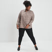 Pantalon slim 5 poches noir femme grande taille
