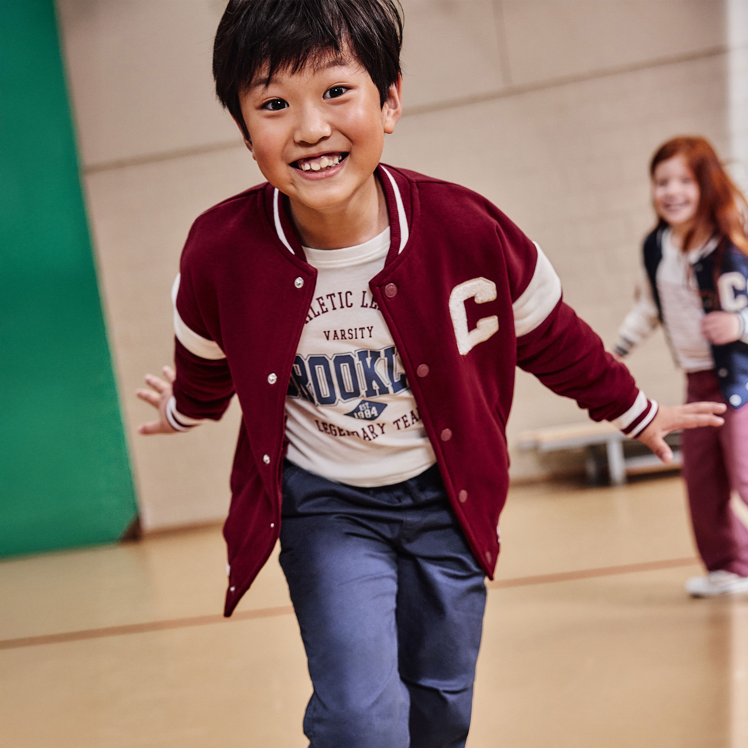 Gilet boutonné col teddy bordeaux garçon CREEKS