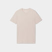 T-shirt droit en coton manches courtes gris clair homme