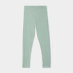 Legging long coton taille &eacute;lastiqu&eacute;e vert pastel fille