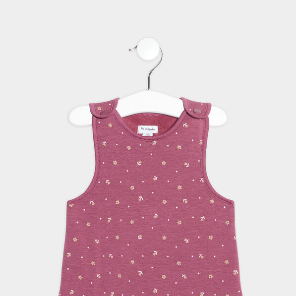 robe droite sans manches prune bebef Robe droite sans manches prune bébé fille