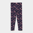 Legging taille &eacute;lastiqu&eacute;e coton bleu marine fille