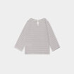 T-shirt manches longues col rond coton ecru bébé fille