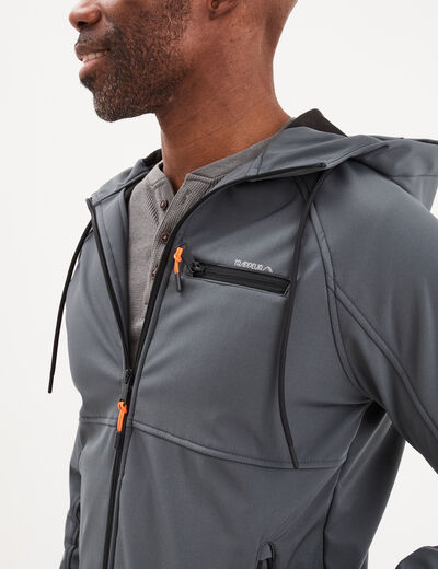 Blouson à capuche Trappeur gris foncé homme