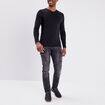 T-shirt manches longues Liberto noir homme