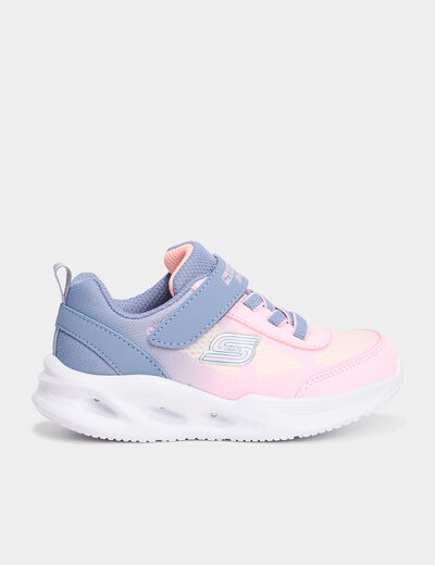 Baskets semelles lumineuses Skechers violet clair fille